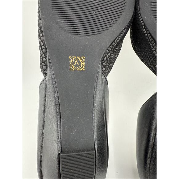 Anne Klein Women's Fanetta Black Peep toe Flat Size 7 M NWB - Picture 9 of 12